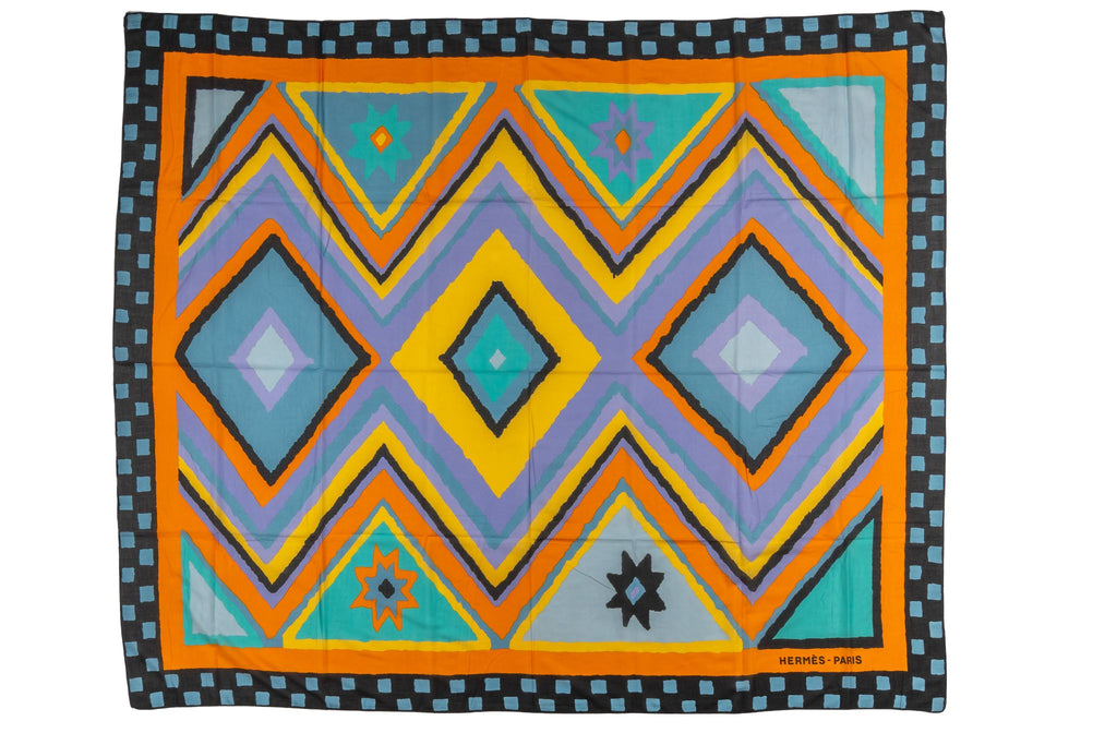 Hermès Geometric Cotton Beach Sarong
