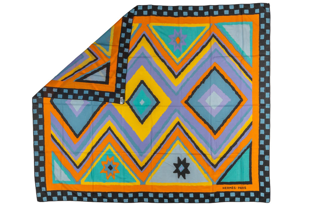 Hermès Geometric Cotton Beach Sarong