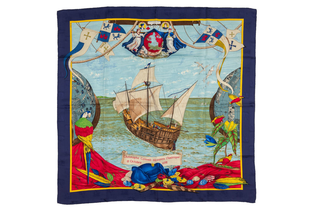 Hermes Christophe Colomb Scarf