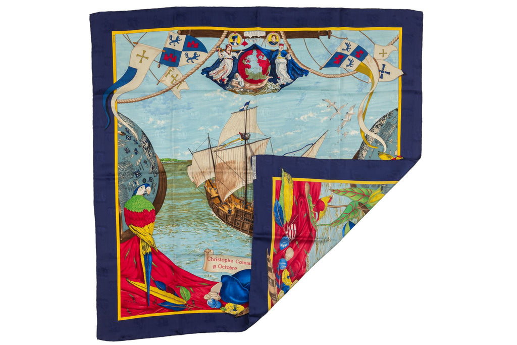 Hermes Christophe Colomb Scarf