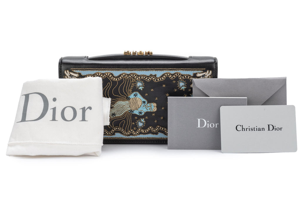 Christain New Black Dior Tarot Clutch