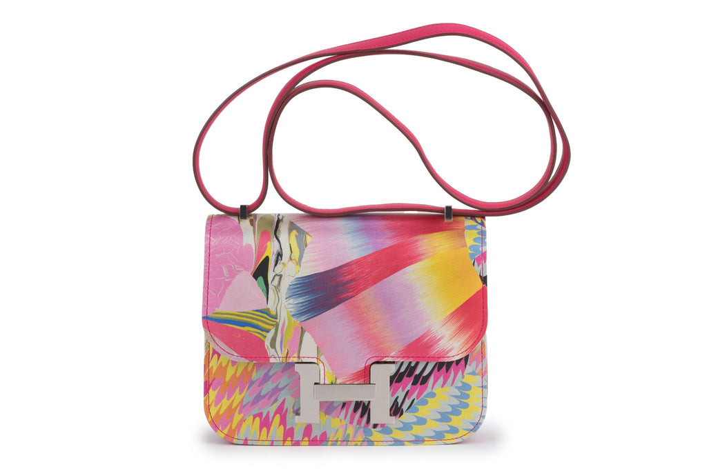Hermès New  Constance 24 "Marble Silk"