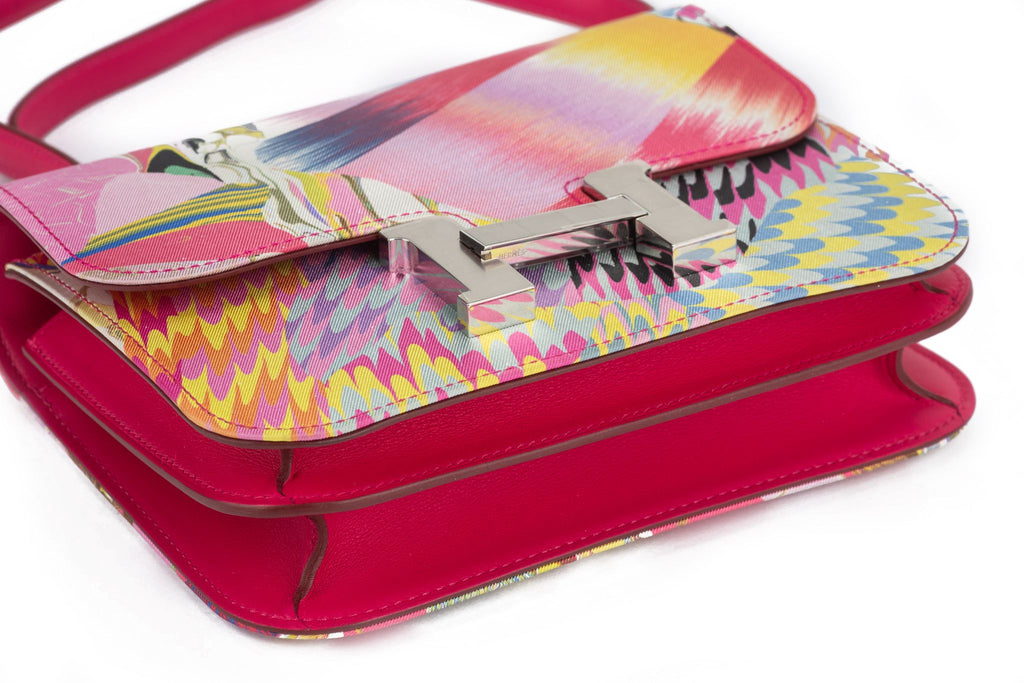 Hermès New  Constance 24 "Marble Silk"