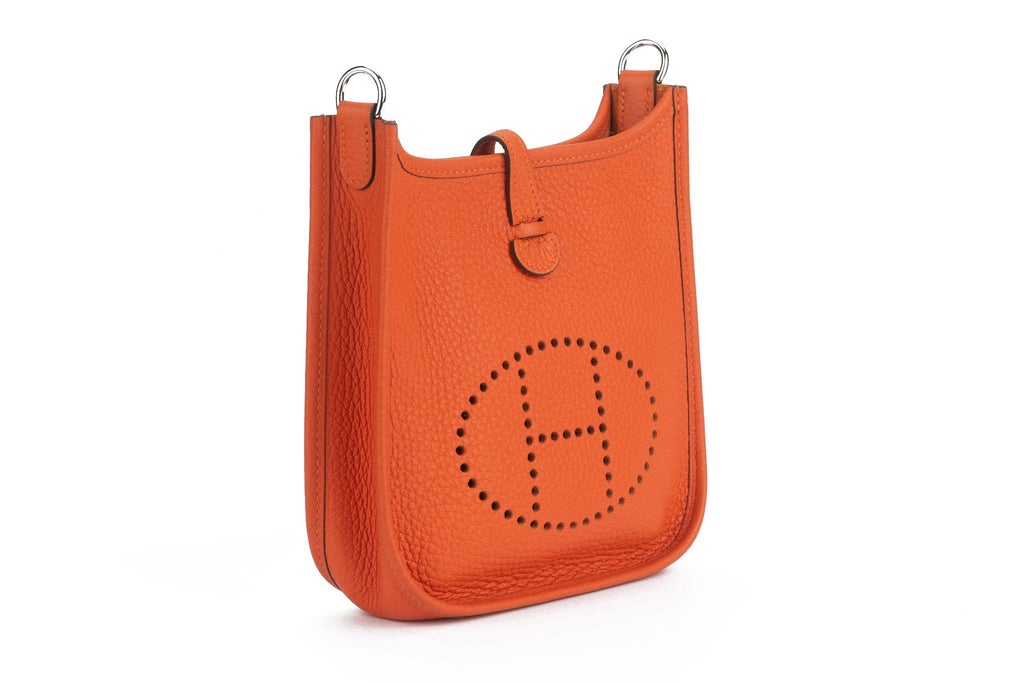 Hermes New Orange Mini Evelyne Bag