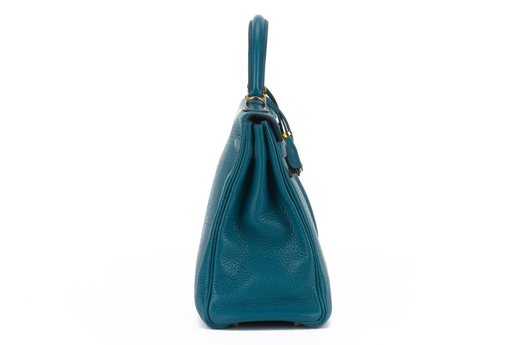 Hermès Kelly 32 Retournè Blue Izmir