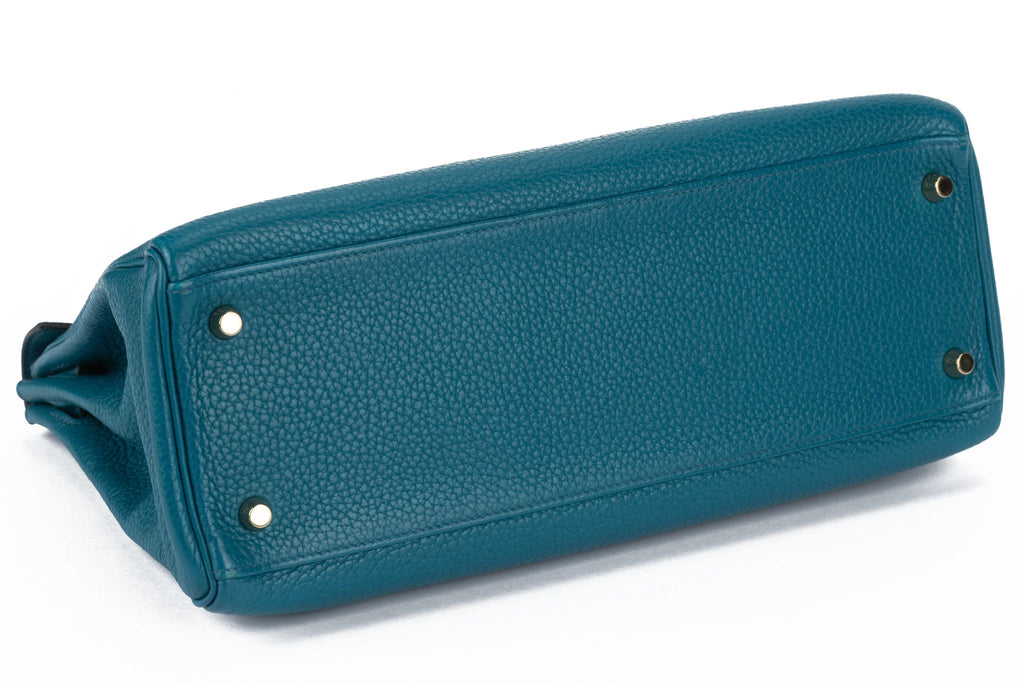 Hermès Kelly 32 Retournè Blue Izmir