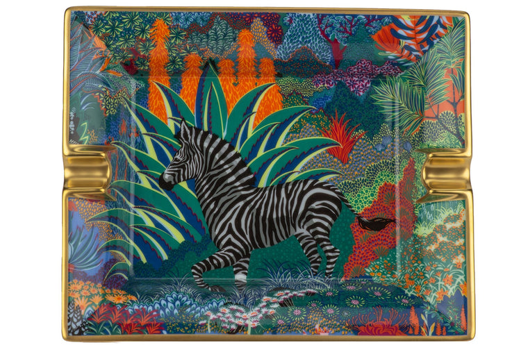 Hermès New Mountain Zebra Ashtray W/ Box