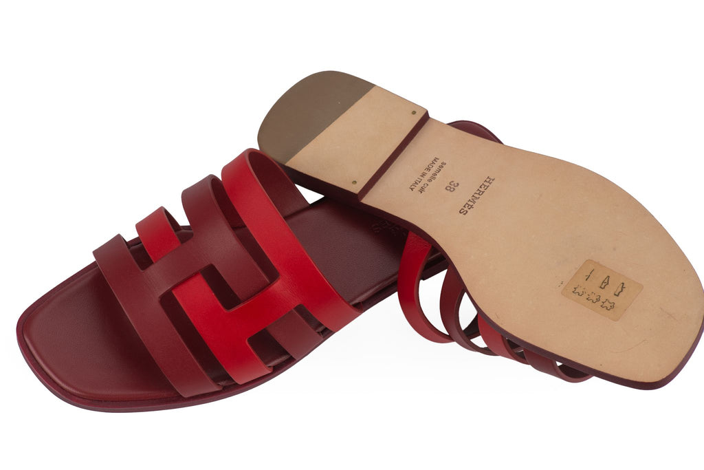 Hermès New Amore Sandal Rouge Grenat