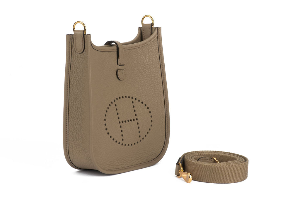 Hermès New Sage Mini Evelyne Gold