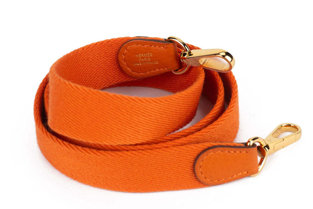 Hermès New Orange Mini Evelyne Gold