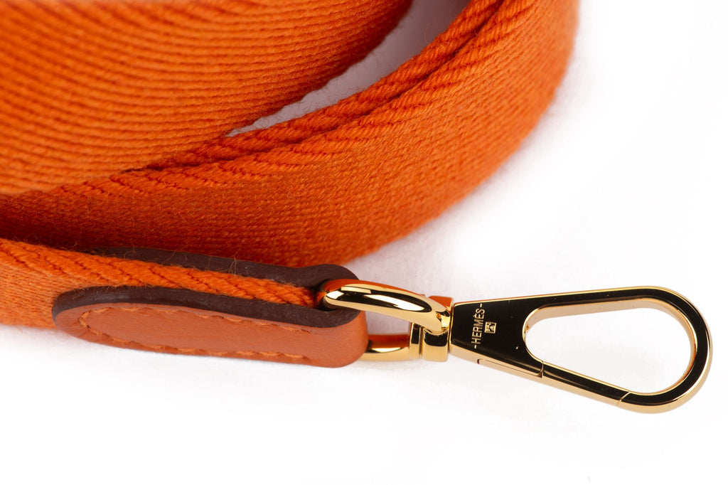 Hermès New Orange Mini Evelyne Gold