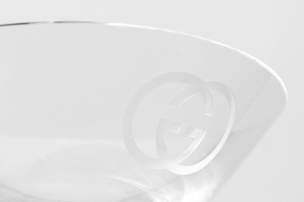 Gucci Set Of 5 Crystal Martini Glasses