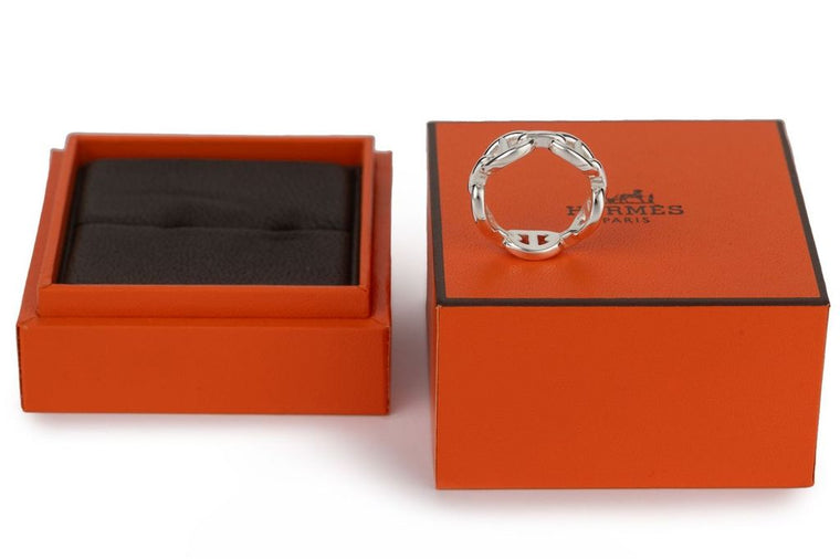 Hermès New Chaine D'Ancre Sterling Ring
