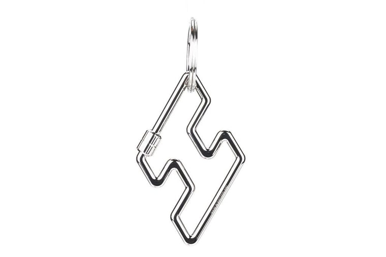 Hermès Steel H Keychain New In Box