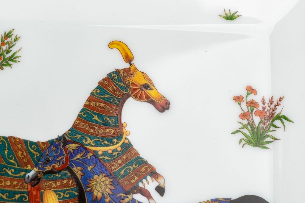 Hermès Cheval d'Orient Square Dish