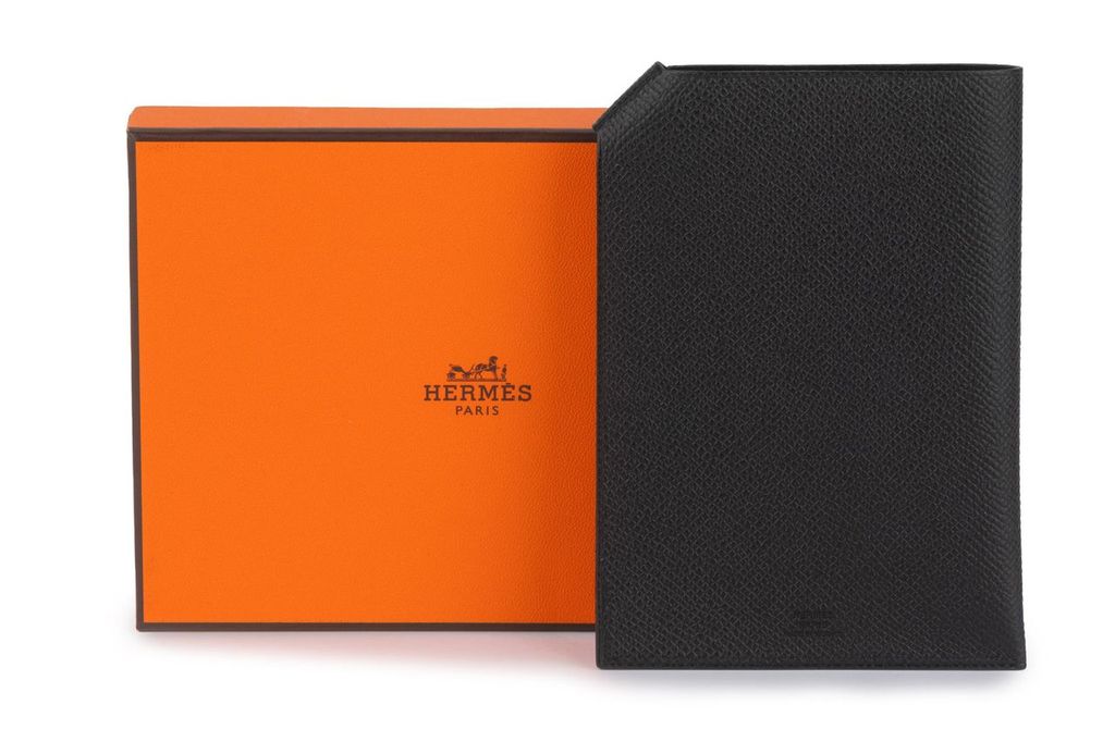 Hermès New Black Epsom Passport Cover