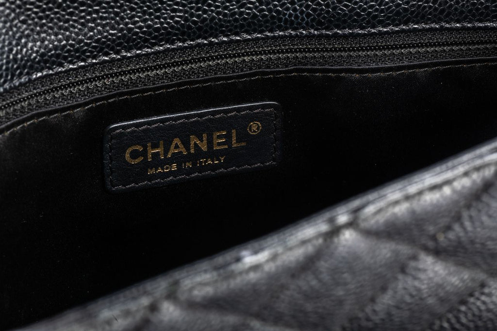 Chanel GMT Black Caviar Gold Shopper