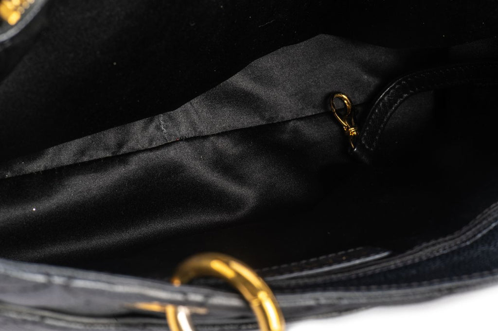 Chanel GMT Black Caviar Gold Shopper