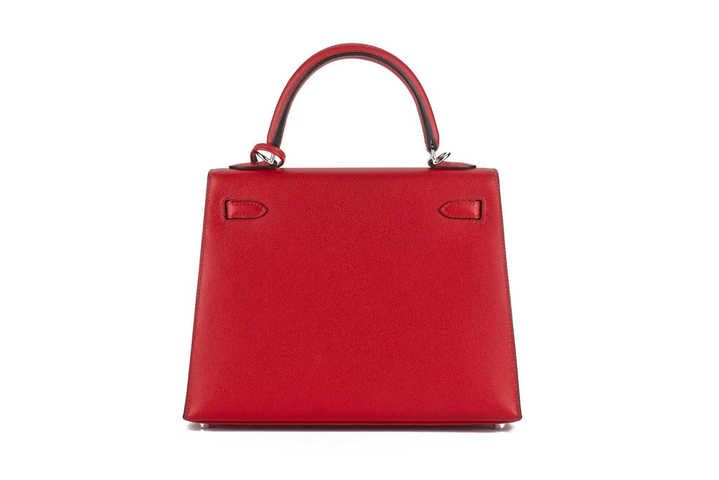 Hermès Kelly Sellier Verso Rouge Piment