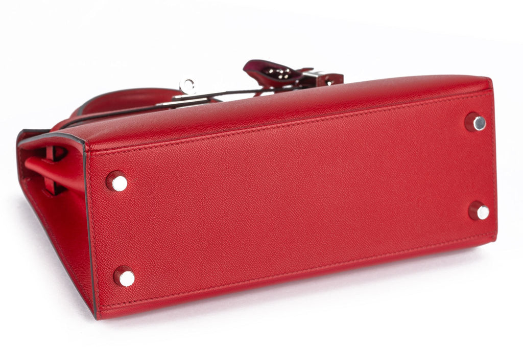 Hermès Kelly Sellier Verso Rouge Piment
