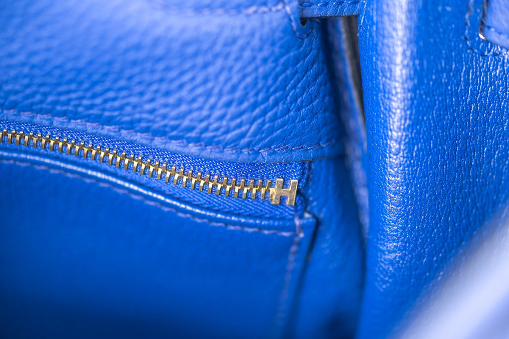 Hermès Kelly 32 Au Trot Electric Blue