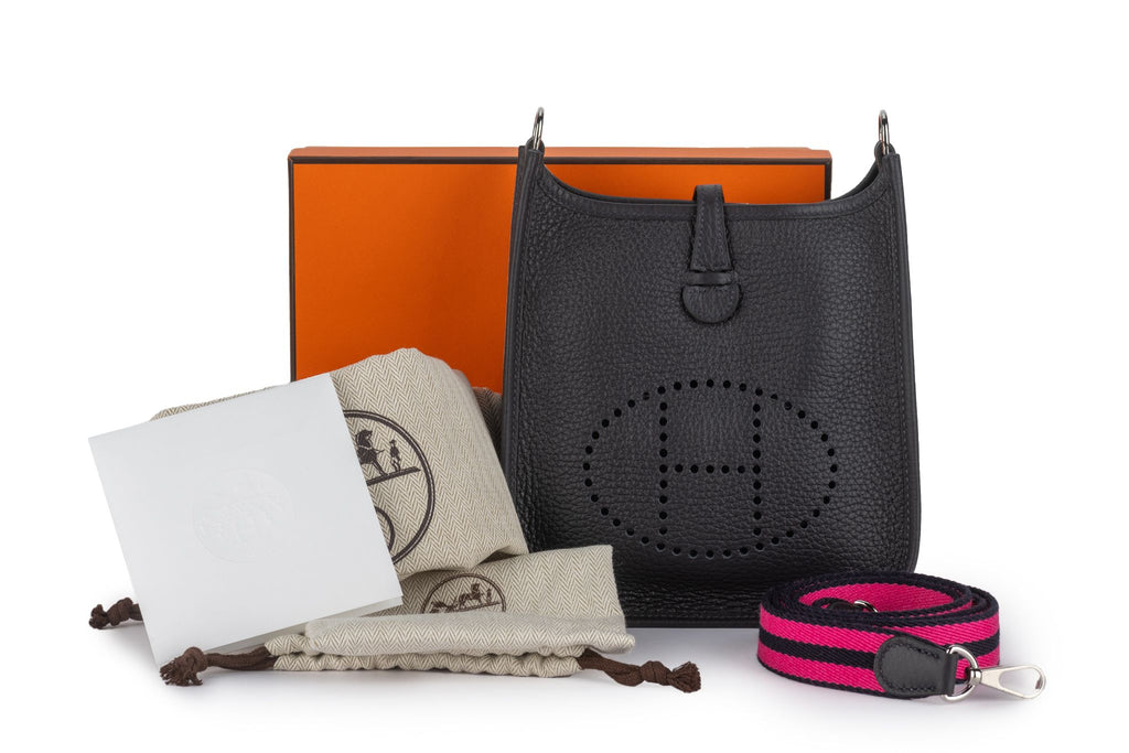 Hermès Mini Evelyne Bag Indigo Blue