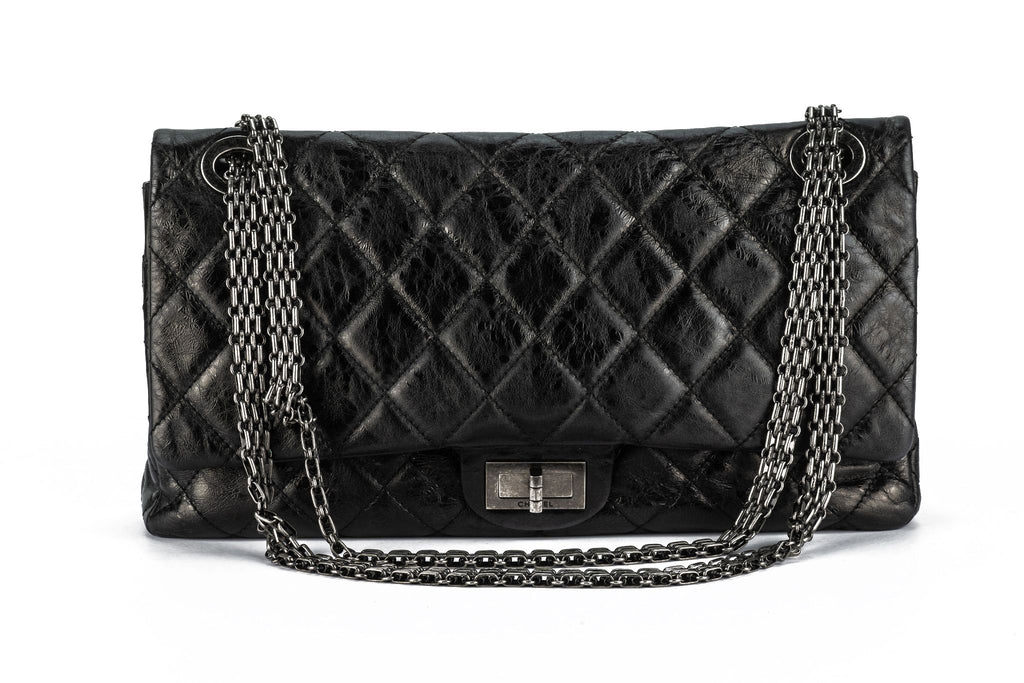 Chanel Black Reissue Double Flap Bag 227