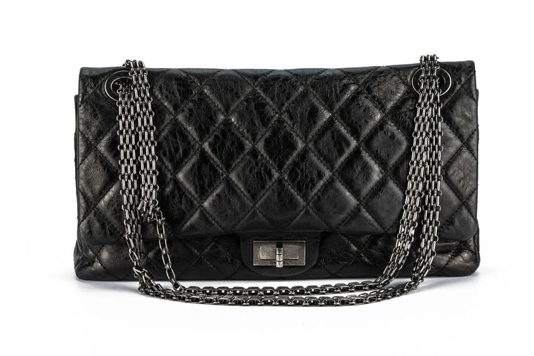 Chanel Black Reissue Double Flap Bag 227