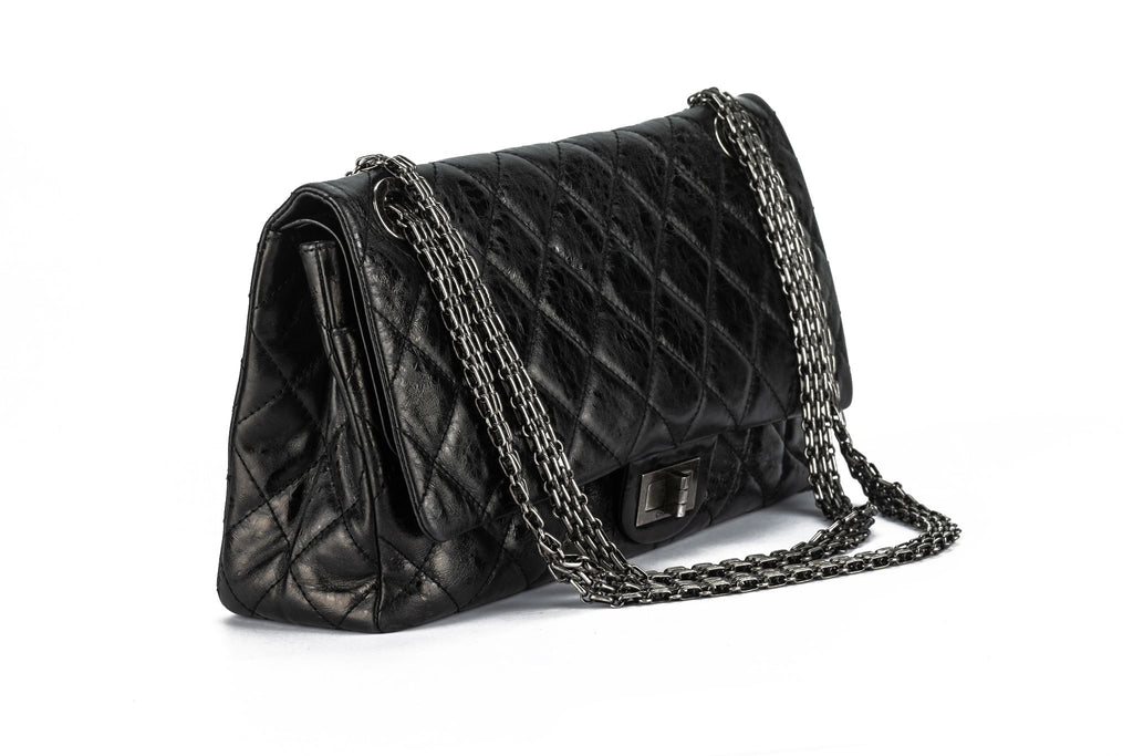Chanel Black Reissue Double Flap Bag 227