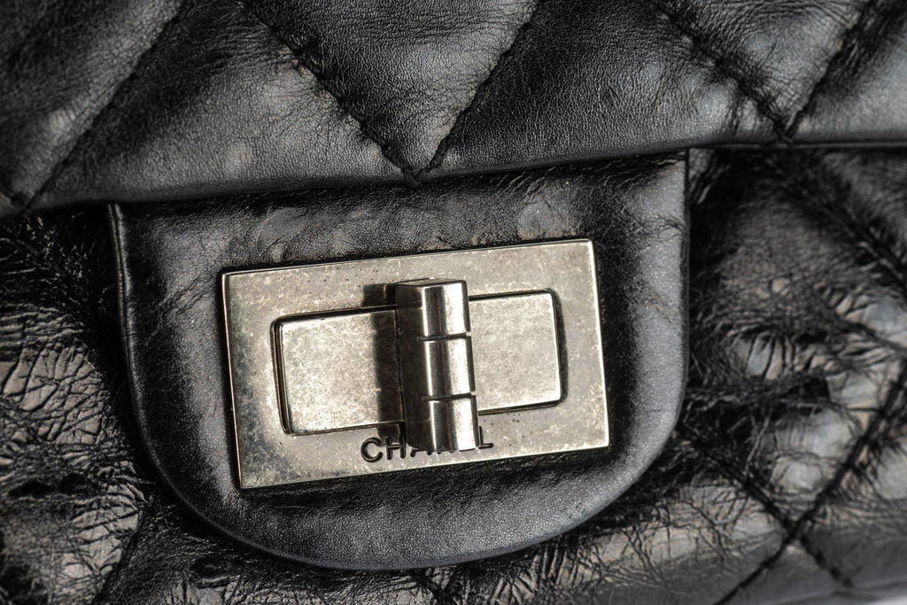 Chanel Black Reissue Double Flap Bag 227