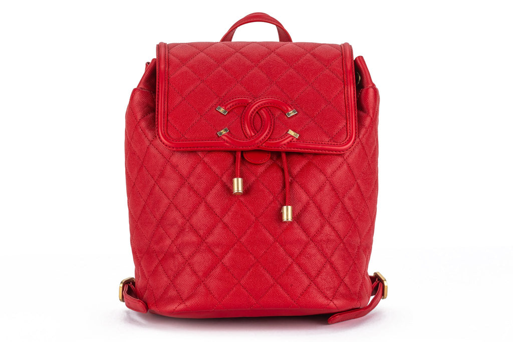 Chanel Caviar Quilted Filigree Backpack
