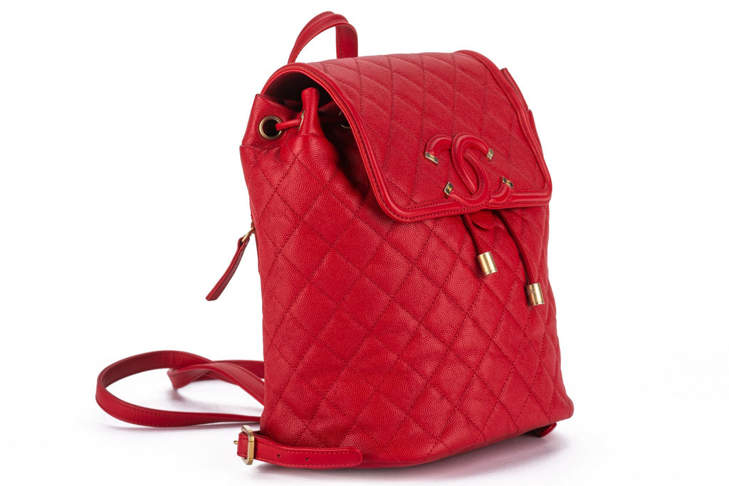 Chanel Caviar Quilted Filigree Backpack