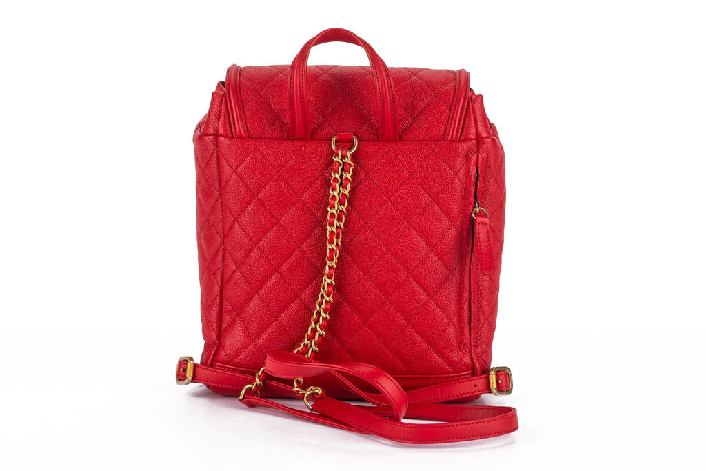 Chanel Caviar Quilted Filigree Backpack