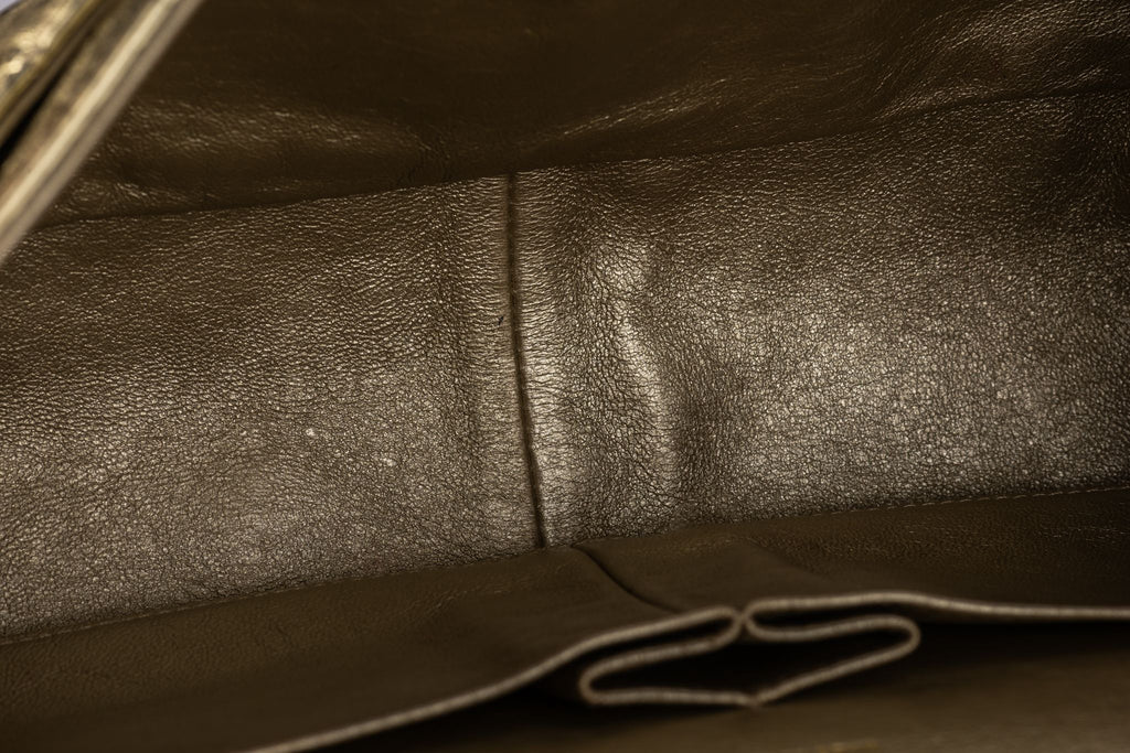 Chanel Gold Metallic Reissue 227 Double