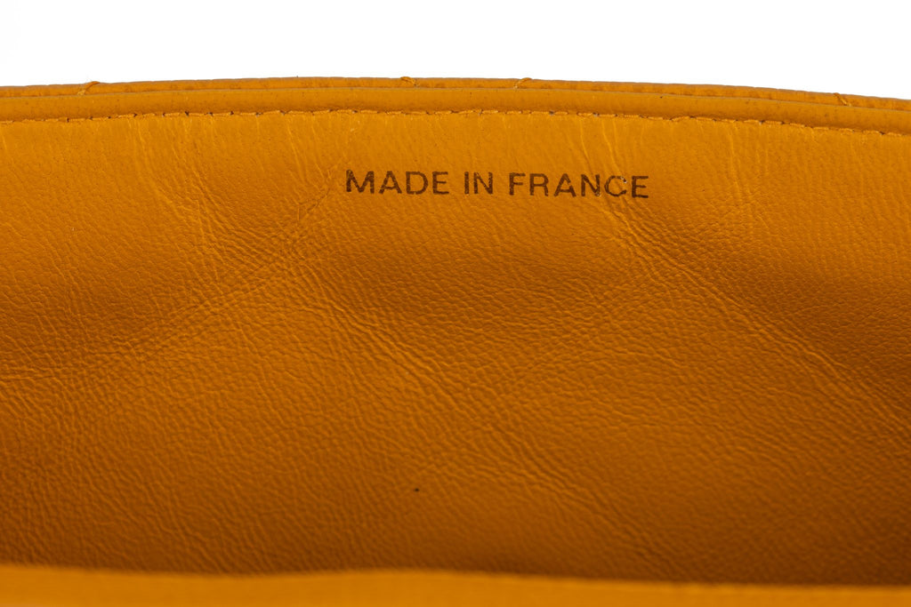 Chanel Turn-Lock Chain Bag Mustard