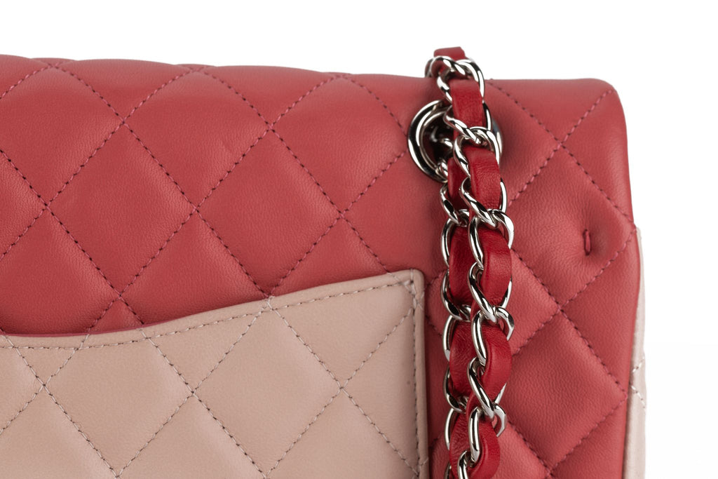 Chanel Med Valentine Single Flap Bag Tri
