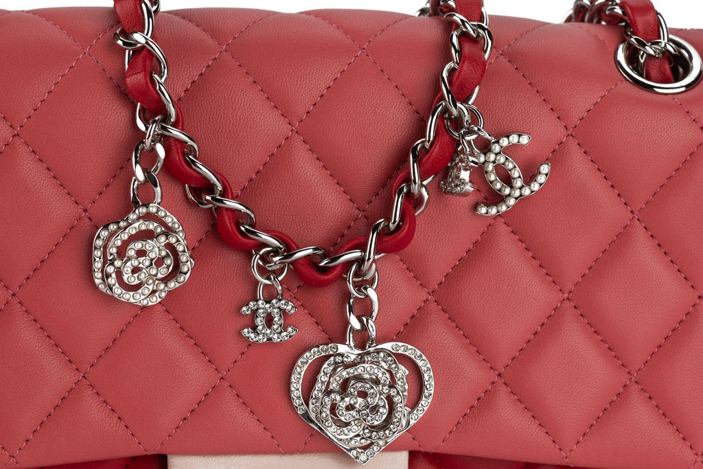 Chanel Med Valentine Single Flap Bag Tri