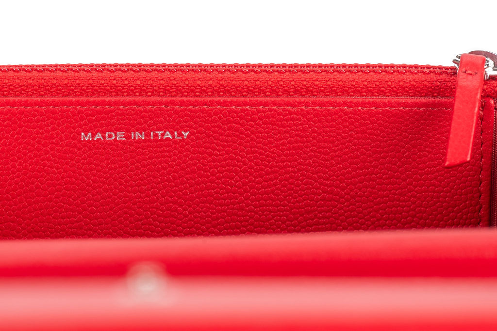 Chanel Caviar Camellia Wallet on Chain