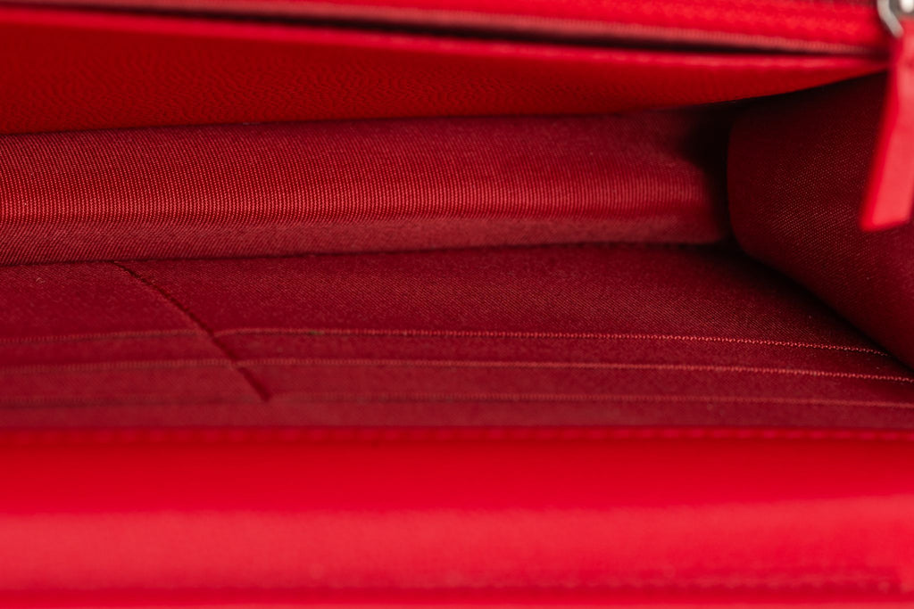 Chanel Caviar Camellia Wallet on Chain