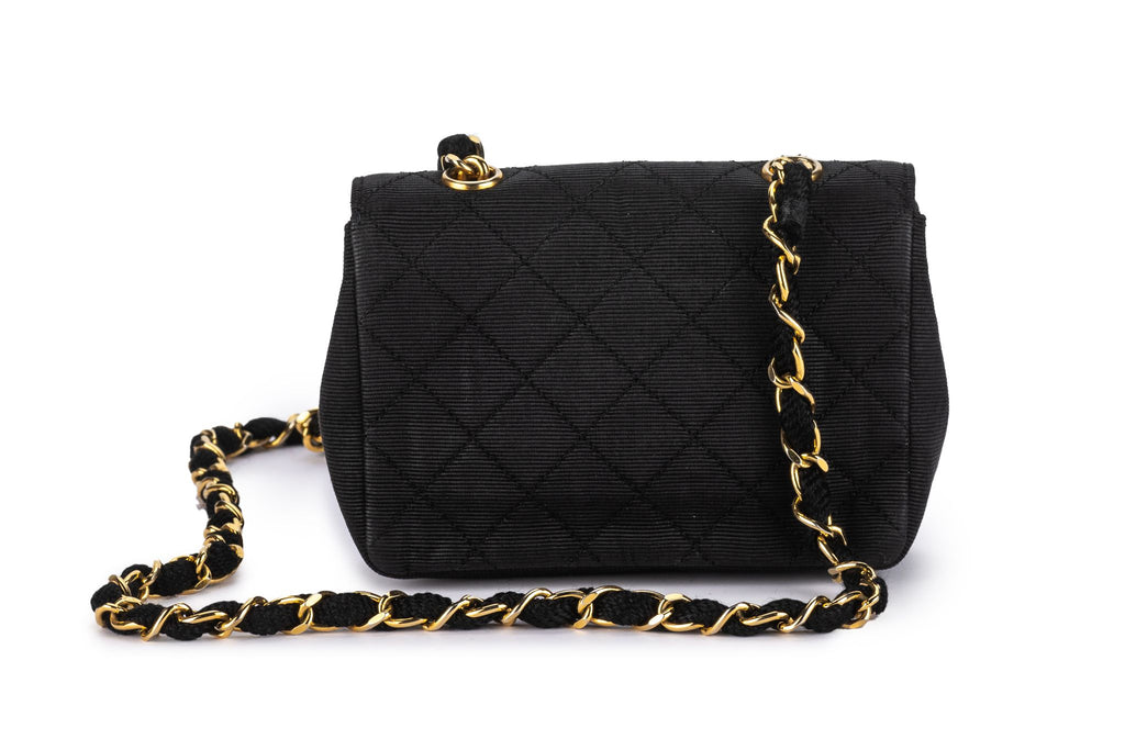 Chanel Quilted Canvas Mini Flap Bag