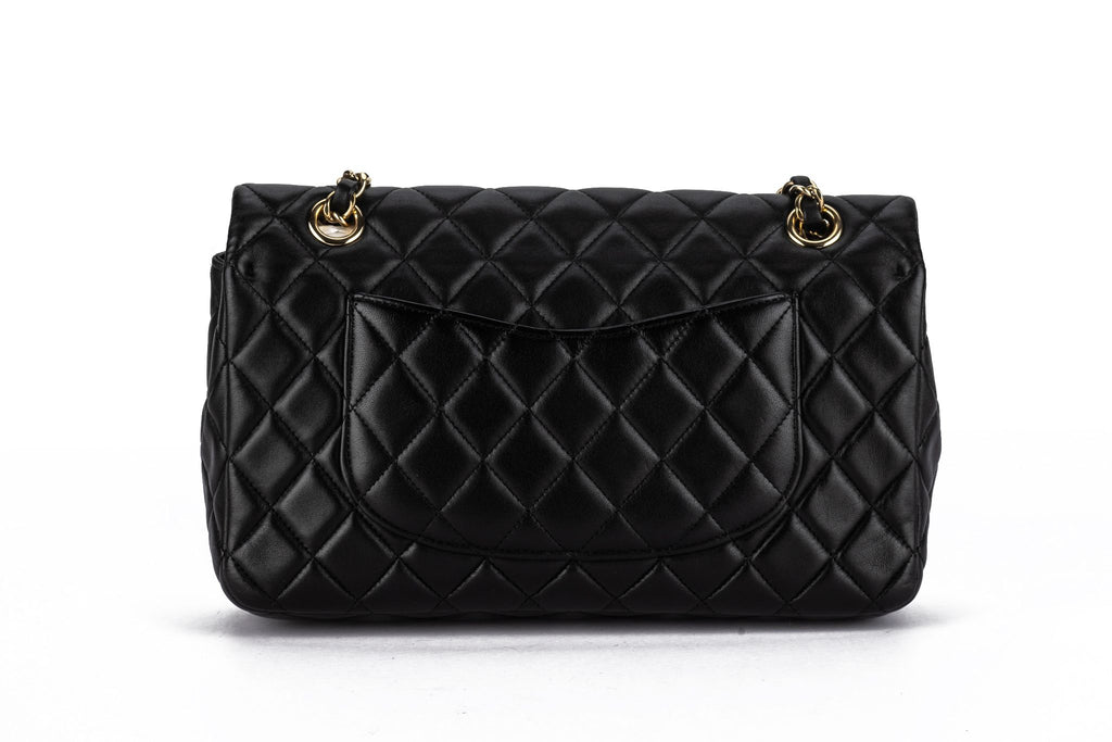 Chanel Black Lambskin Quilted Valentine