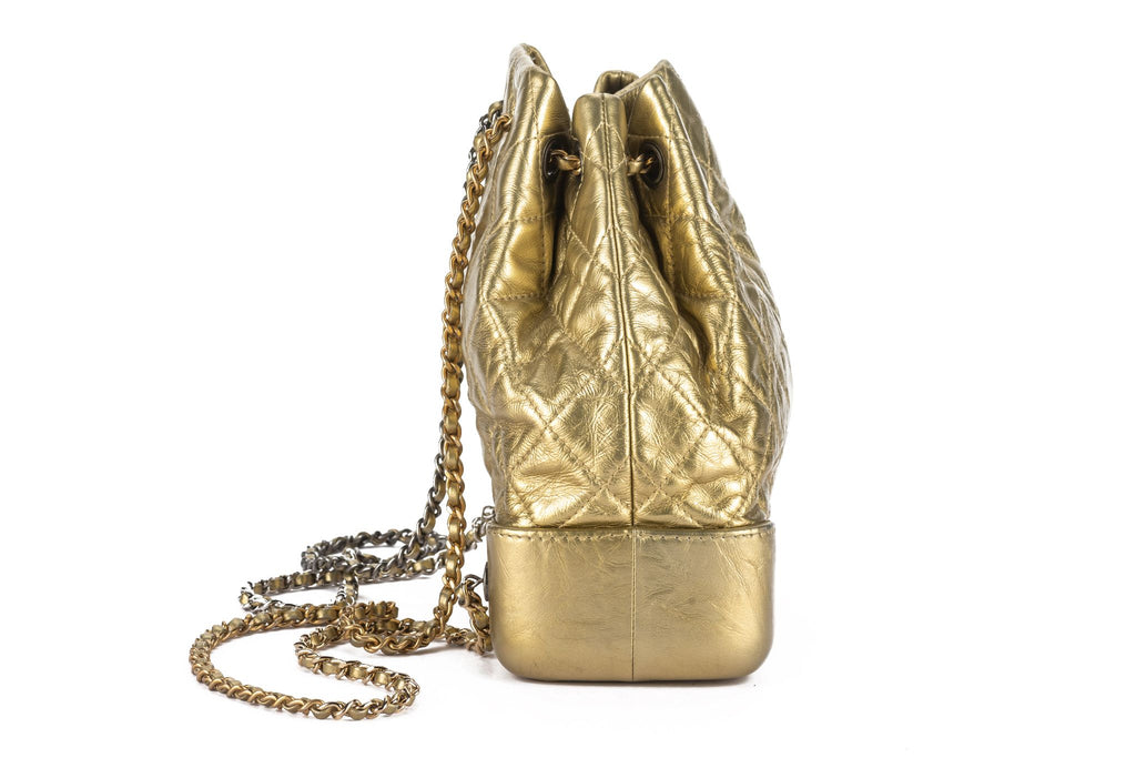 Chanel Gabrielle Gold Backpack