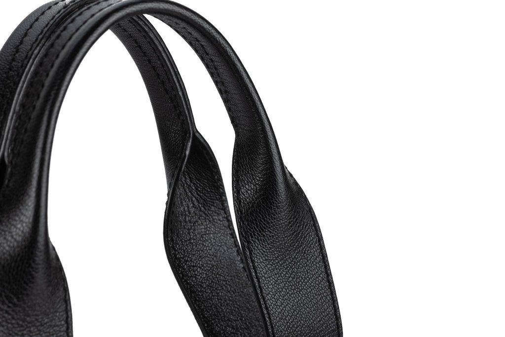 Chanel CC Perforated Leather Black Tote