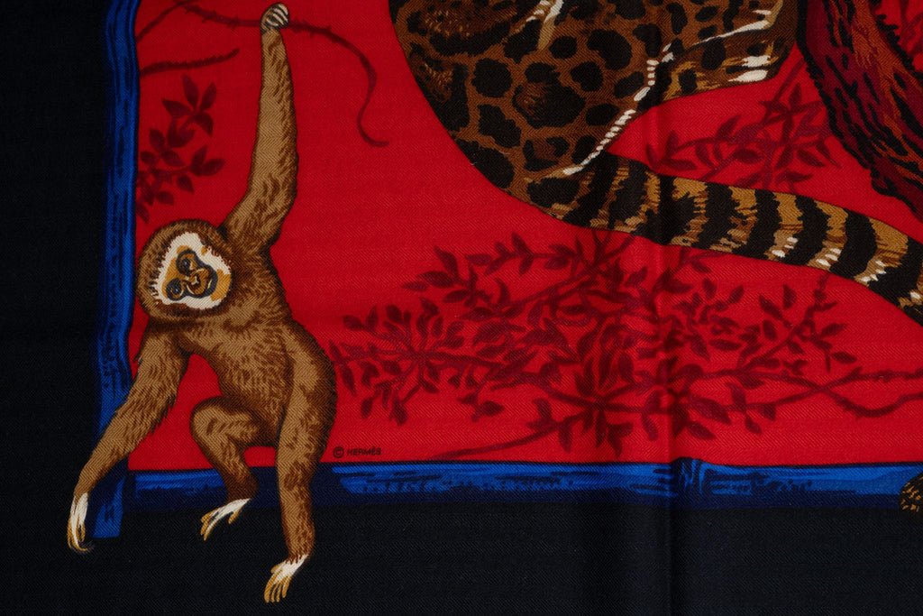 Hermès "Tendresse Feline" Shawl