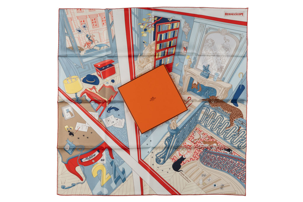 Hermès âœMystère au 24âœ Silk Scarf
