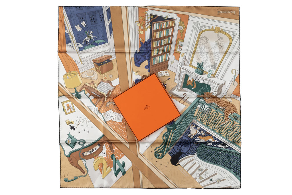 Hermès New âœMystère au 24âœ Silk Scarf