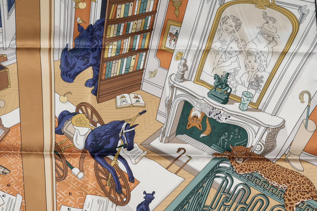 Hermès New âœMystère au 24âœ Silk Scarf