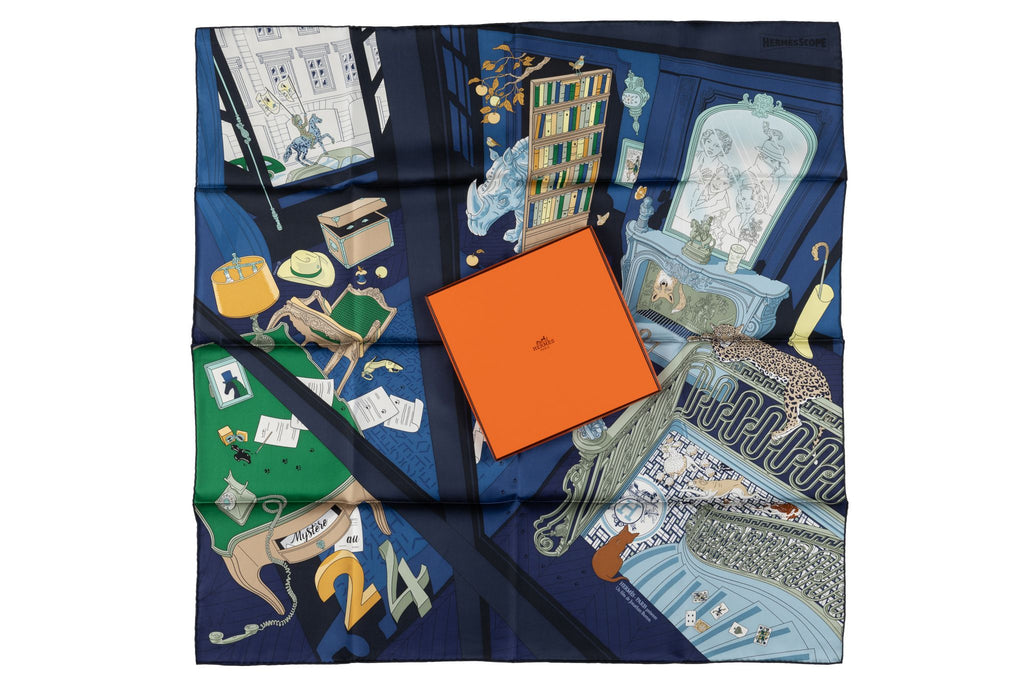 Hermès New  âœMystère au 24âœ Silk Scarf
