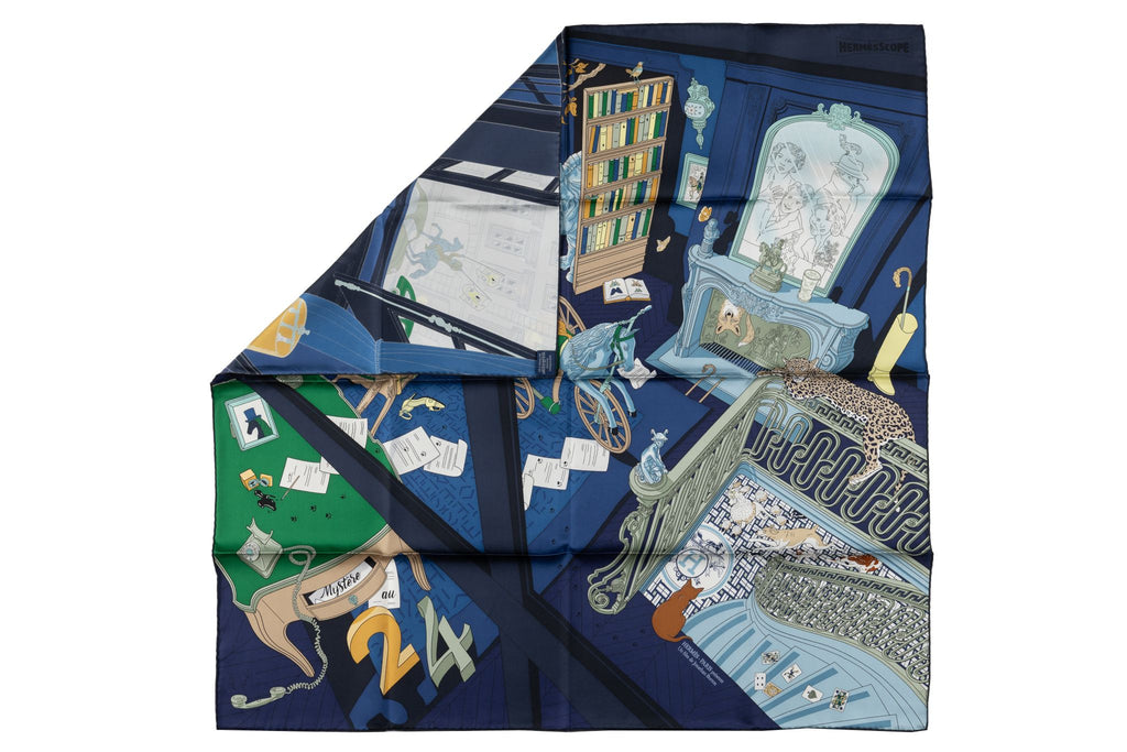 Hermès New  âœMystère au 24âœ Silk Scarf