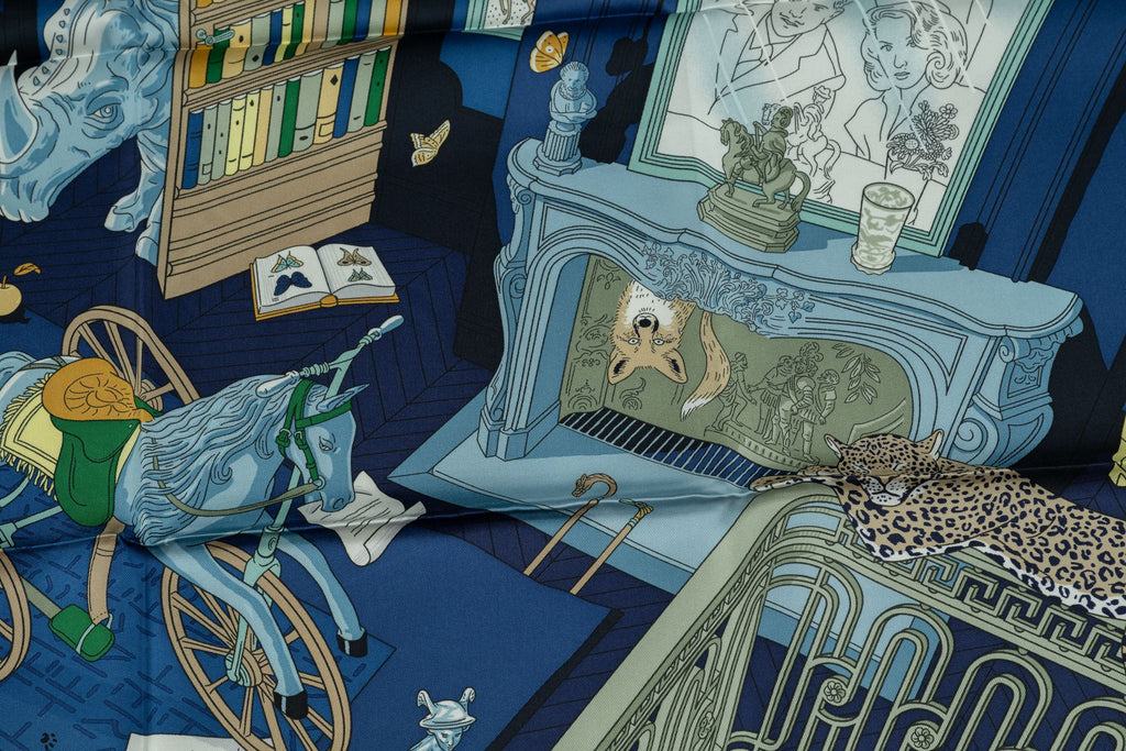 Hermès New  âœMystère au 24âœ Silk Scarf